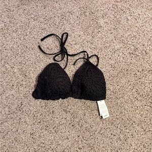 Aerie Black Crochet Bikini Top (OFFERS WELCOME!)